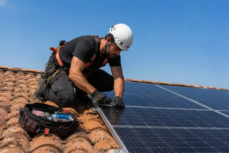 Maintenance et monitoring de panneaux solaires à Callian